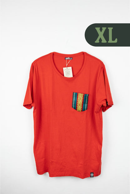 Camiseta Roja - Bolsillo Guanga