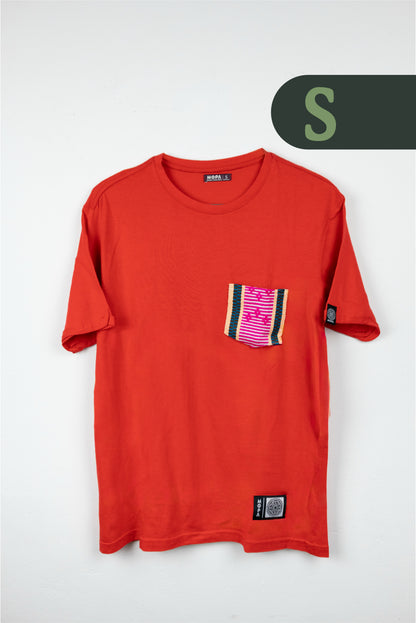 Camiseta Roja - Bolsillo Guanga
