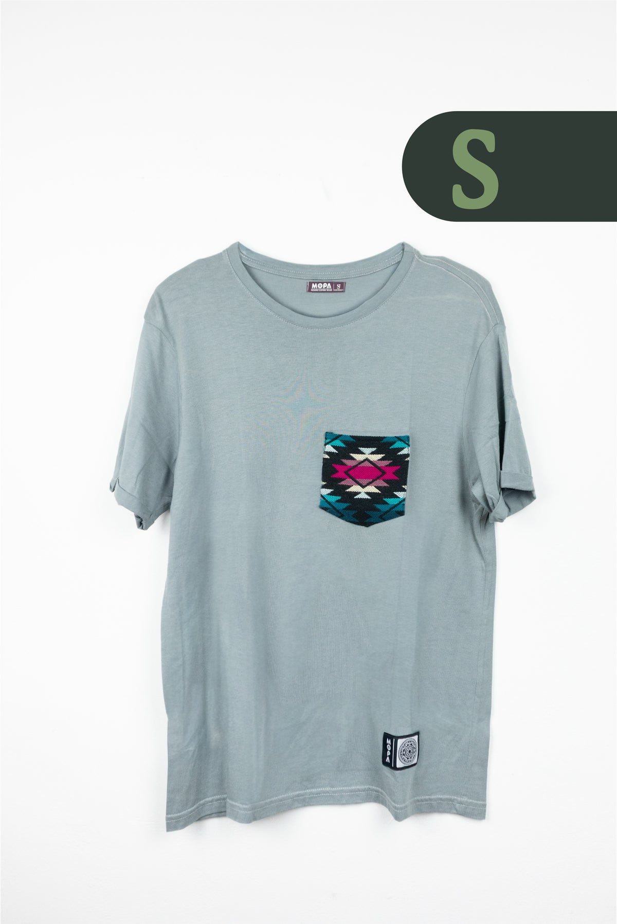 Camiseta Gris - Bolsillo Aguayo