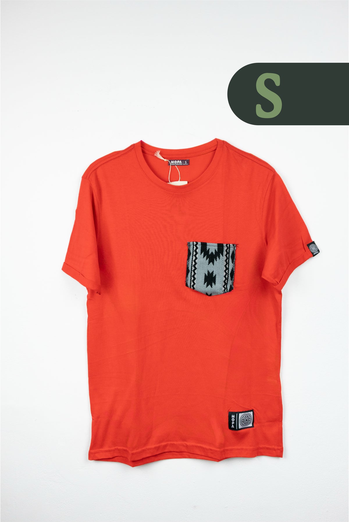 Camiseta Roja - Bolsillo Aguayo