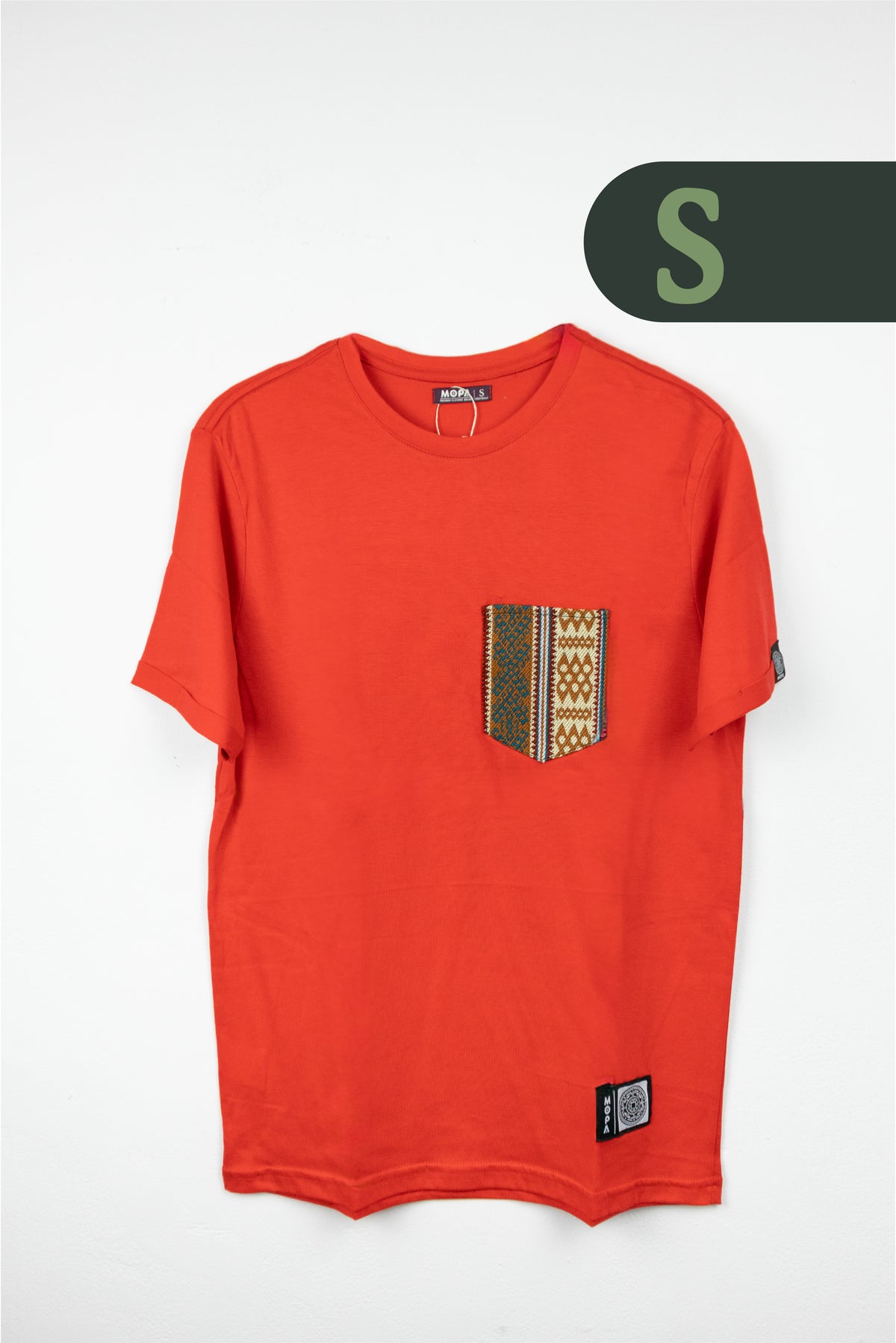 Camiseta Roja - Bolsillo Aguayo