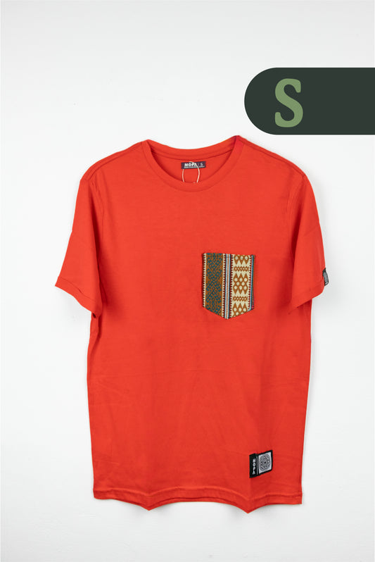 Camiseta Roja - Bolsillo Aguayo