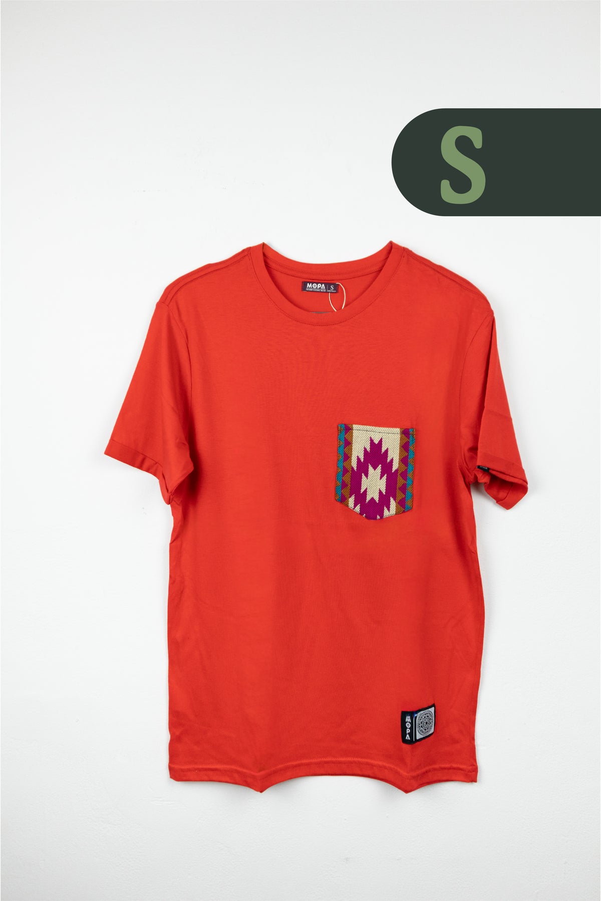 Camiseta Roja - Bolsillo Aguayo