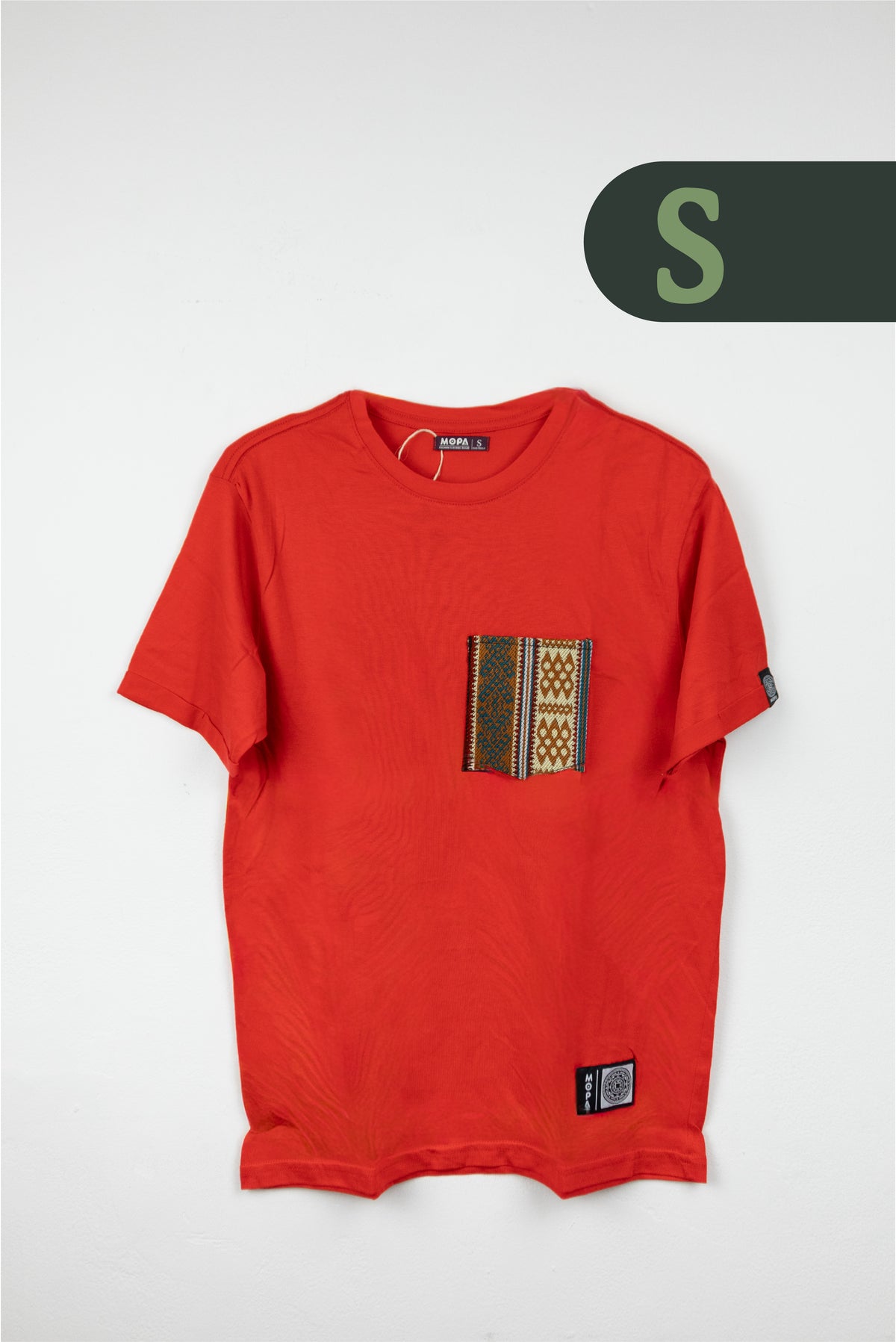 Camiseta Roja - Bolsillo Aguayo