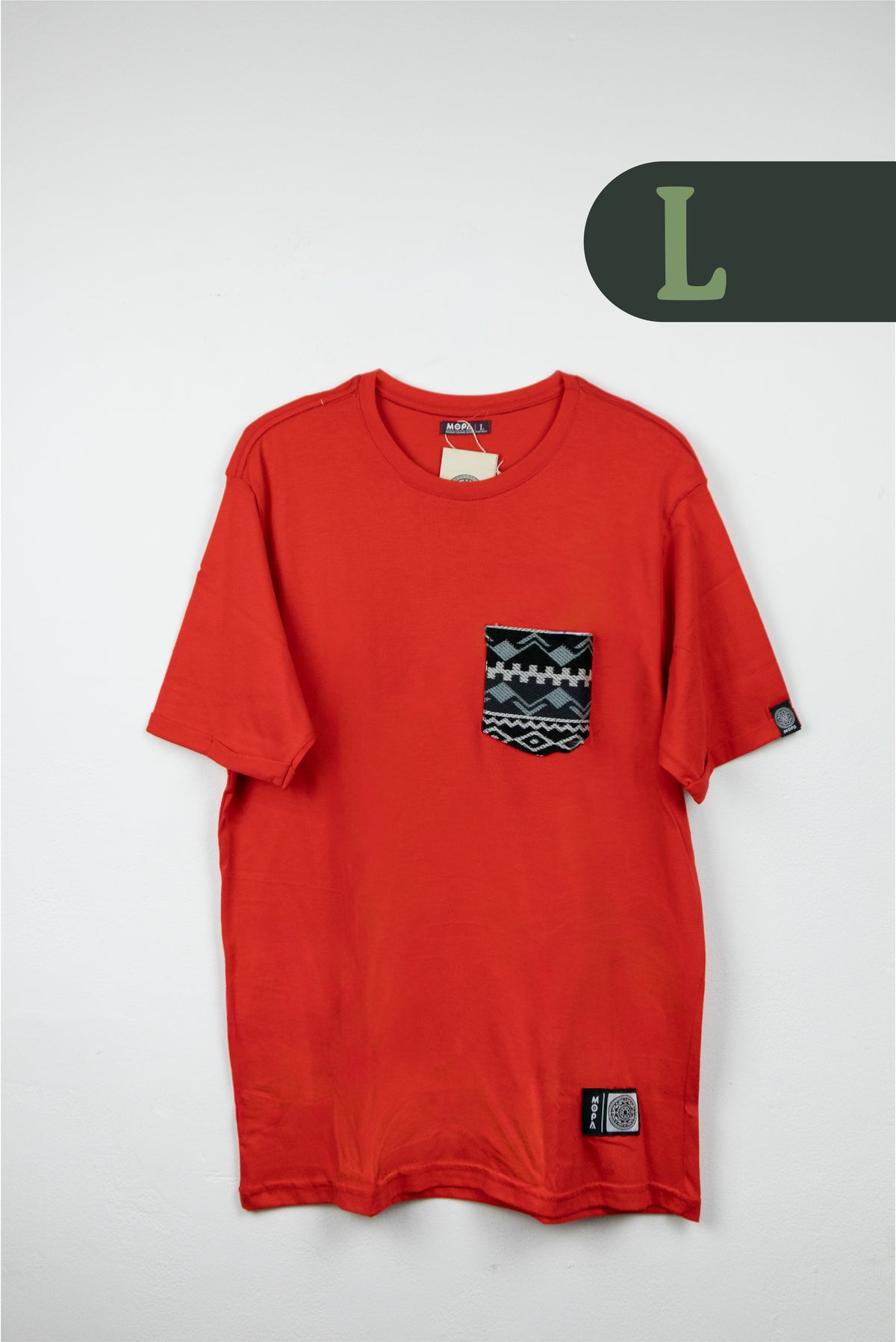Camiseta Roja - Bolsillo Aguayo