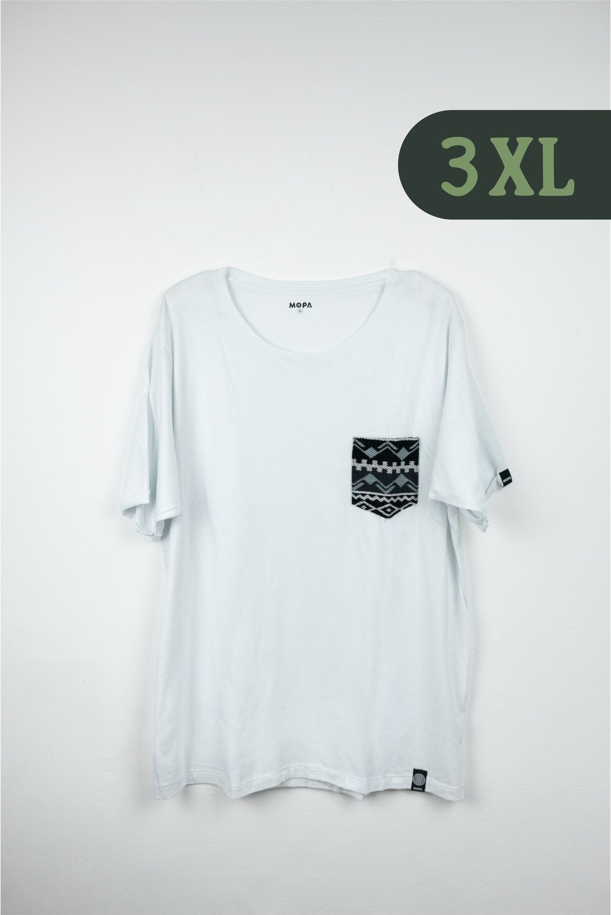 Camiseta Blanca - Bolsillo Aguayo