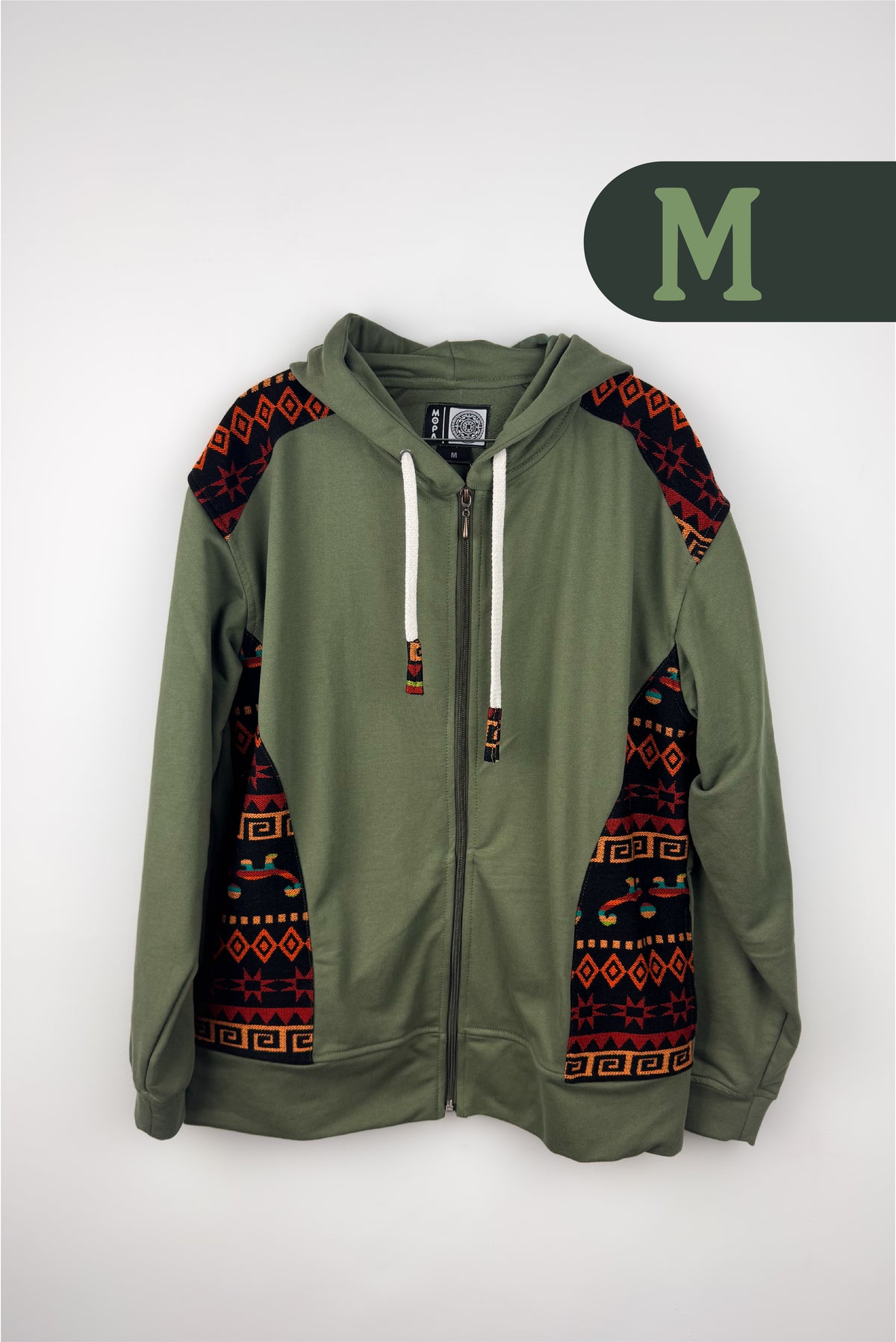 Chaqueta Hombre Tejido Andino - Verde Militar